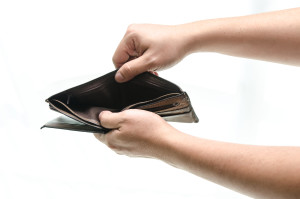 Completely empty wallet due to bills
