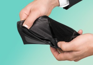 Wallet with no money