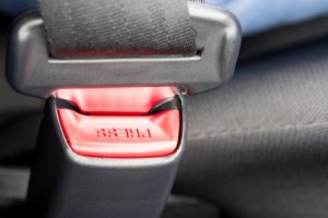 Buckled seat belt